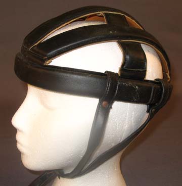 leather cycling helmet