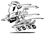 skateboard cartoon